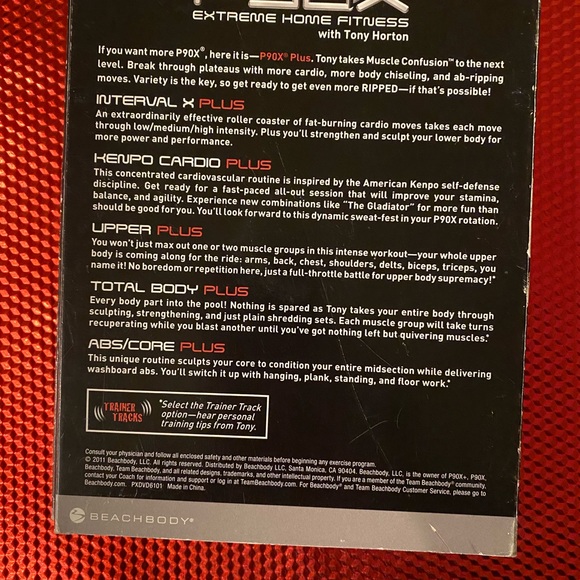 Beachbody P90x extreme workout series DVD set PLUS Bonus DVD P90x workouts - Picture 5 of 6